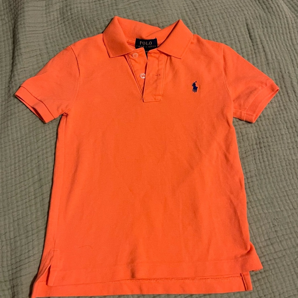 Ralph Lauren Orange Polo Shirt Classic Fit